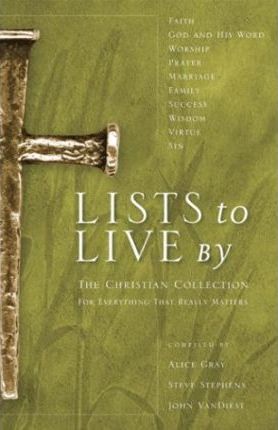 Cover of Lists To Live By - The Christian Collection for everything that really matters